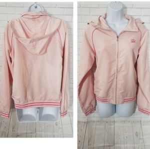Light Pink Hooded Lightweight Jacket